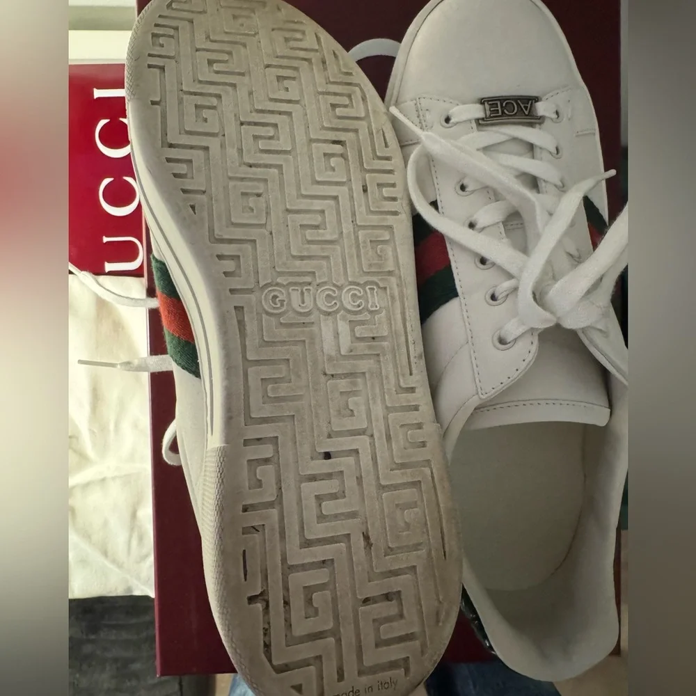 GUCCI Ace Women Platform Sneaker with Web - AUTHENTIC - Picture 8 of 14